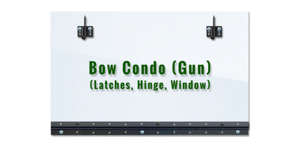 Bow Condo (Gun) Window, Latches Hinge