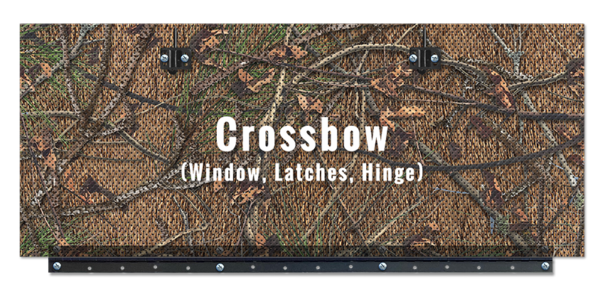 Crossbow blind Replacement Window, Latches, Hinge